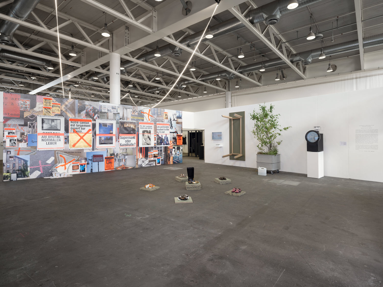 Exhibition view (Pauline Mayor and Loïc Volkart, Sébastien El Idrissi)